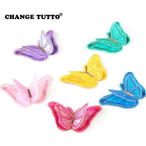 High-quality Embroidery Cloth Pasted 3D Butterfly Stage Costume Accessories Manual DIY Accessories Accessories Decoration Dress