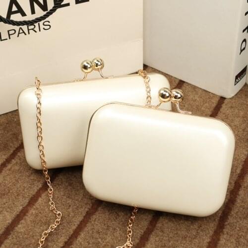 Women Handbag 2018 New Chain Shoulder Bag Fashion Mini Evening Bags 5 Colors Crossbody Bag Hard Pu Leather Women Clutch Tote