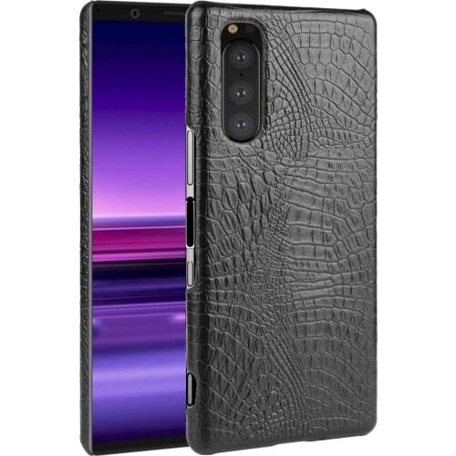 Crocodile skin texture PU Leather Hard Phone case for Sony Xperia 2
