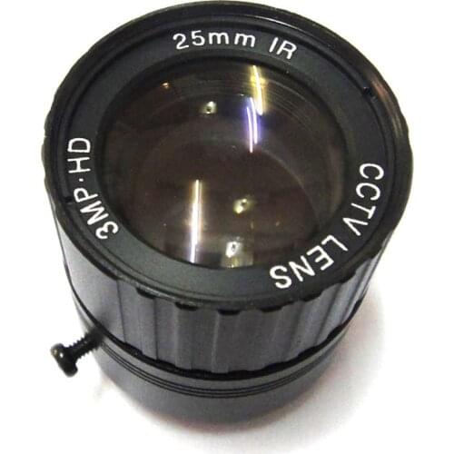 1/3" 25mm CCTV Lens view 70m 11 degrees F1.2 IR Fixed Iris CS Mount for Security CCD Camera