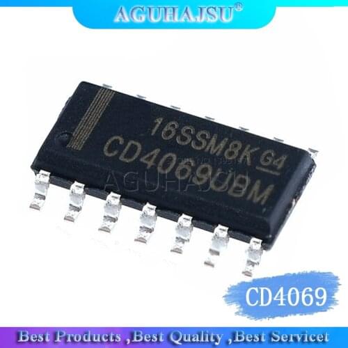 10pcs/lot 4069 CD4069 six non-gate inverter SOP-14 new original