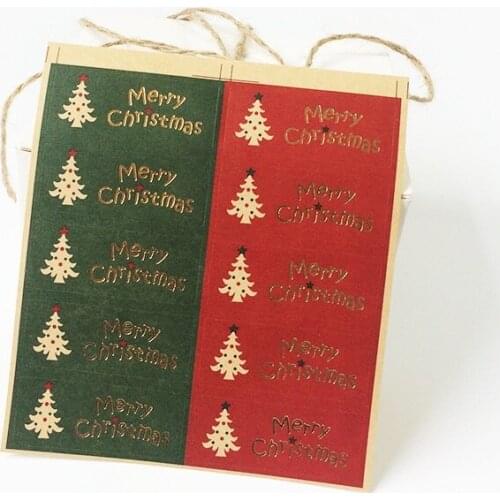 1000 Pcs/lot Classic Christmas Colors Seal Sticker Merry Christmas Christmas Tree Gift Label Sticker Scrapbooking For Christmas