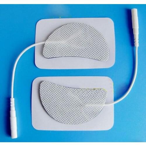 20 Pcs(10 pairs) Reusable Electrode Pads for Tens Therapy Machin with 2mm Connector for Nerve Stimulator Silicone Gel Electrode