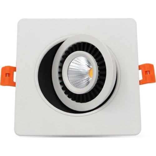 5pcs/lot Indoor Down lighting 360D Rotate Aluminum Led Down Lights Cut Hole ,3.5", 7W Led Ceiling Light 100-240V