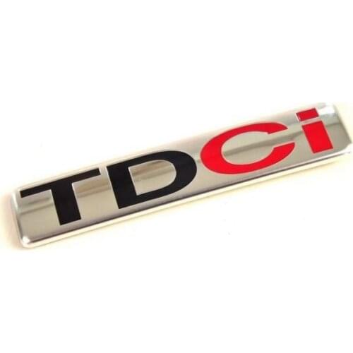 100PCS/LOT ABS Chrome Plating TDCI Auto Emblem Badge Sticker Plastic