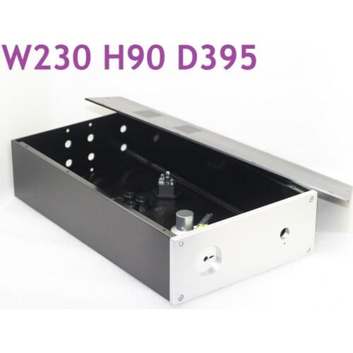 Size D395 W230 H90 All aluminum pre-amplifier amplifier case (AV21) WA11 Power Amplifier