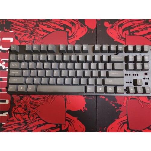 White Gray PBT keycap set for mechanical keyboard cherry mx OEM gray keycaps 87 and 104 ANSI