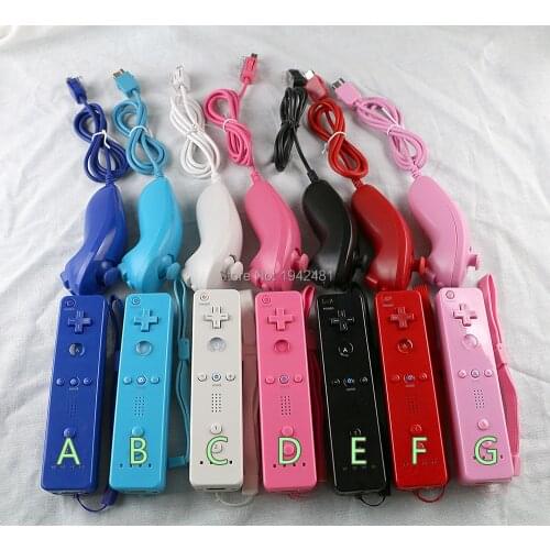 20sets Wireless Remote Gamepad Controller For Nintend Wii Nunchuck For Nintend Wii Remote Controle Joystick Joypad Optional