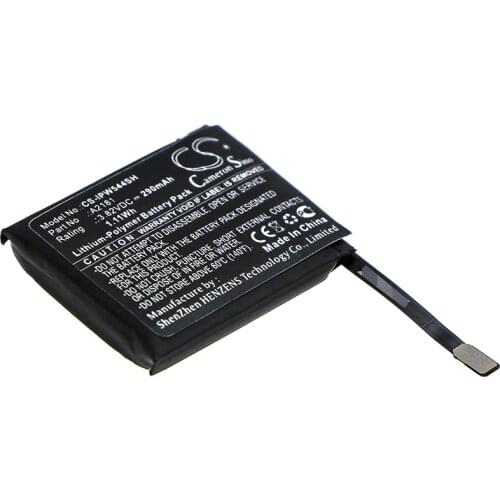 CS 290mAh / 1.11Wh battery for Apple MWVF2LL/A, MWW12LLA, Watch Series 5 44mm A2181