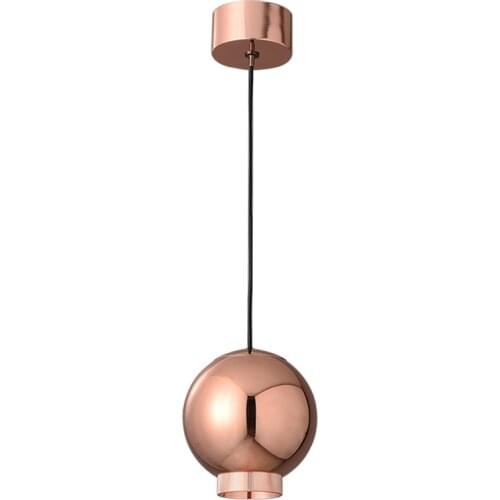Danish design rose gold pendant lights bedroom Nordic modern ball lamps dining room bar bedside living room hanging fixtures