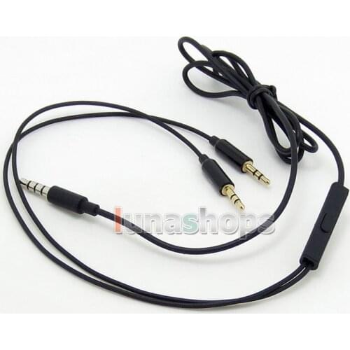 LN004761 With Mic Remote Volume Control Cable For Sol Republic Master Tracks HD V8 V10 V12 X3 Headphone