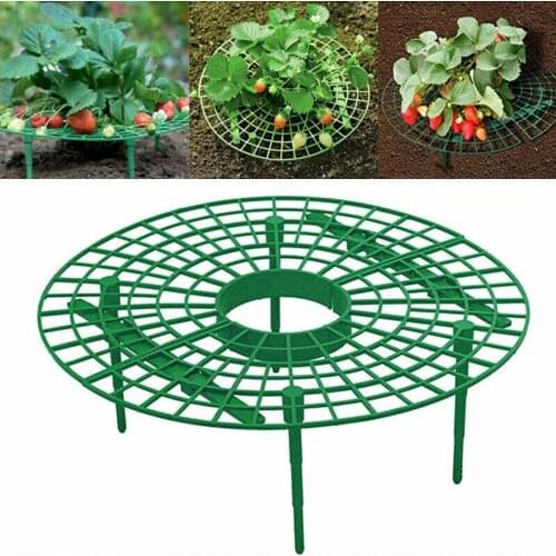 Strawberry Stand Frame Holder Balcony Planting Rack Fruit Support Plant Flower Vegetables Climbing Vine Pillar Gardening Stand