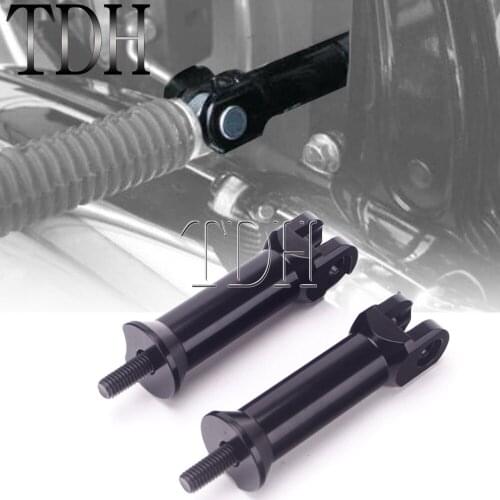 Aluminum Motorcycle Balck Passenger Footrest Foot Peg Support Kit For Harley Softail Low Rider Street Bob FXLR 2018-UP 2020