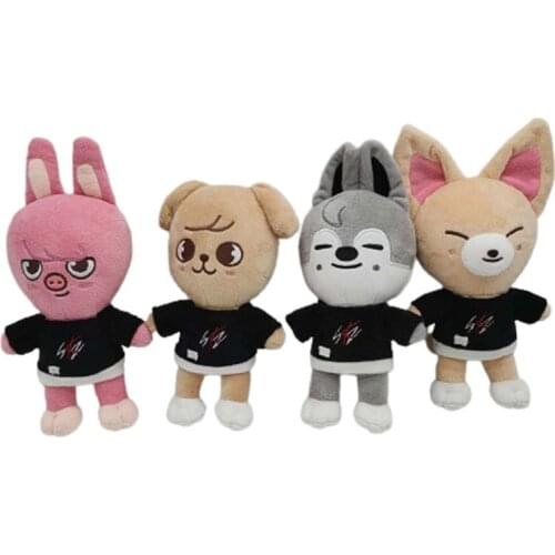 Korean group Skzoo Plush Toys Stray Kids Cartoon Stuffed Animal Plushies Doll Kawaii Super star Companion for Kids Adults Fans
