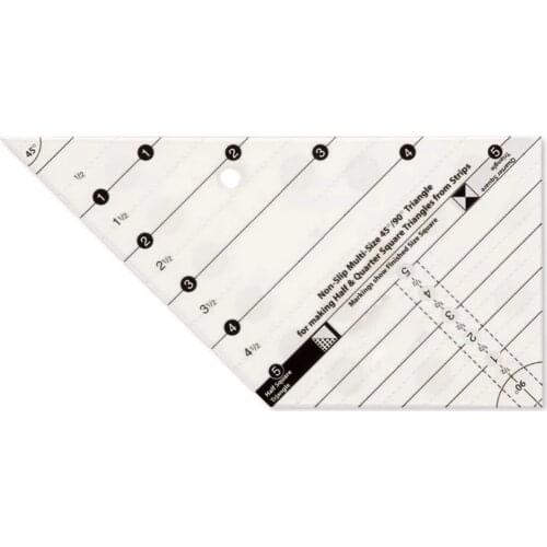 Cutting Rulers Scale Home Sewing Tools Easy To Use Durable Multifunction Accurate Polygonal Half & Quarter- Square From Strips