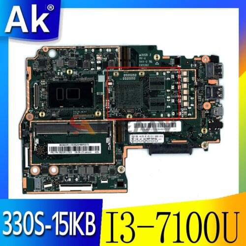 Akemy For Lenovo 330S-15IKB Notebook Motherboard CPU I3 7100U RAM 4GB DDR4 Tested 100% Working New Product