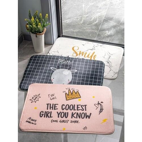 Cartoon Doormat Carpet Bedroom Door Mat Bathroom Bathroom Non-Slip Mat Home