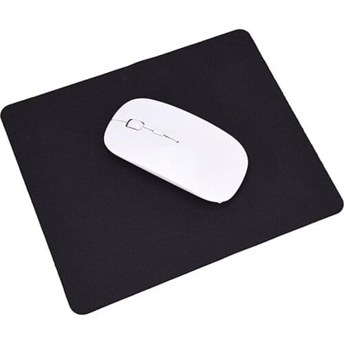 New black Universal Optical Mouse Pad Mat For Laptop Computer Tablet PC22cm*18cm*0.1cm