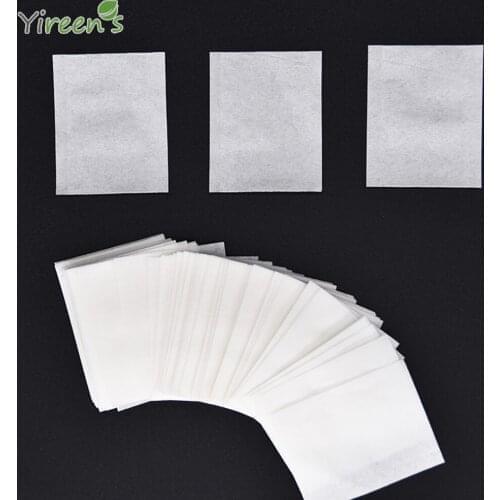 1000pcs 50 X 60mm Disposable Filter Paper Bags, Heat Sealing Tea Filters, Food-grade Paper Tea Bags, of Clean and White Color