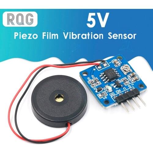 5V Piezoelectric Film Vibration Sensor Switch Module TTL Level Output For Arduino