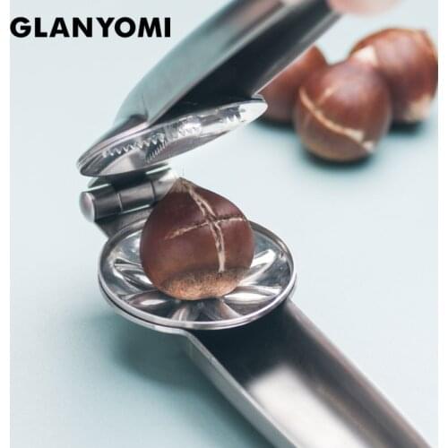 Premium 2-in-1 Quick Chestnut Clip Nut Cracker Sheller Walnut Pliers Metal Nut Opener 304 Stainless Steel Kitchen Tools