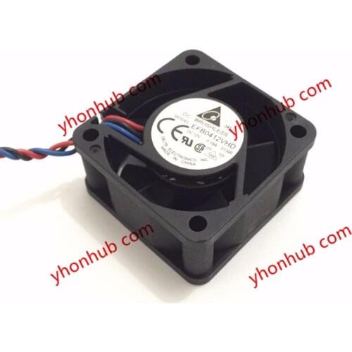 Delta Electronics EFB0412VHD SY34R DC 12V 0.18A 40x40x20mm Server Cooling Fan