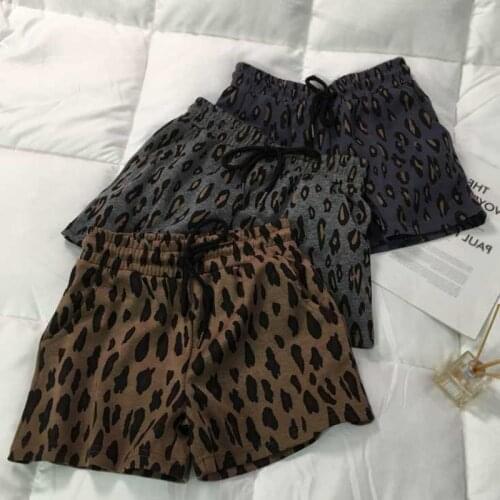 New Fashion Summer Women Leopard Print Shorts European & American Charming Casual Short Feminino Shorts