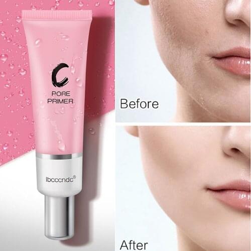 Facial Primer Base Makeup for Face Brighten Skin Pore Concealer Primer Cream Rose Essence Before Foundation Makeup Cosmetics