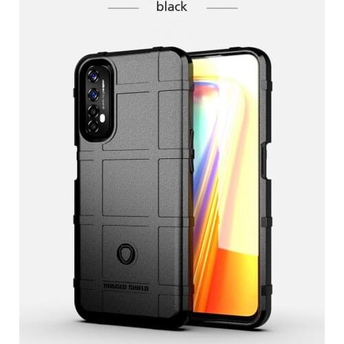 100pcs/lot Rugged Shield Phone Case For OPPO Realme 7 7i 6 pro 6s 6i Silicone Cases