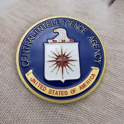 USA CIA Central Intelligence Agency Gold Coin Great Seal Of The United States Challenge Metal Coins Collectibles Value
