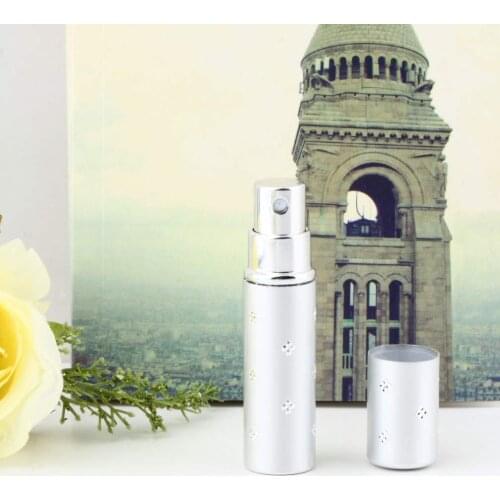 1PCS Refillable Spray Amazing Travel Perfume Atomizer Empty Bottle Easy Used Silver color