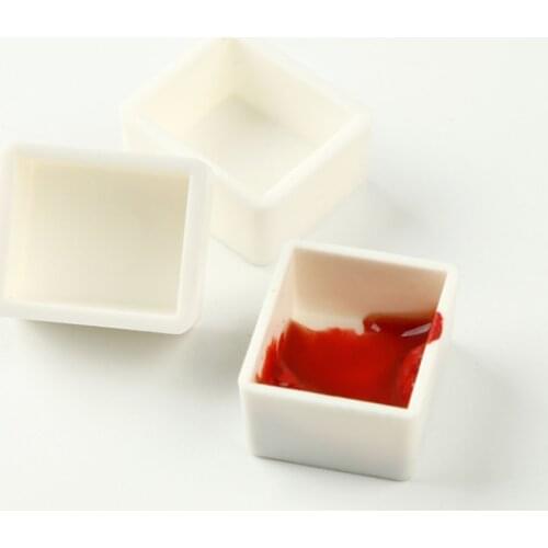 10/40pcs Watercolor Paint Box Small Empty Full Pans Half Pans Paint Tool Plastic Solid Pigment Professional Drawing Supplies