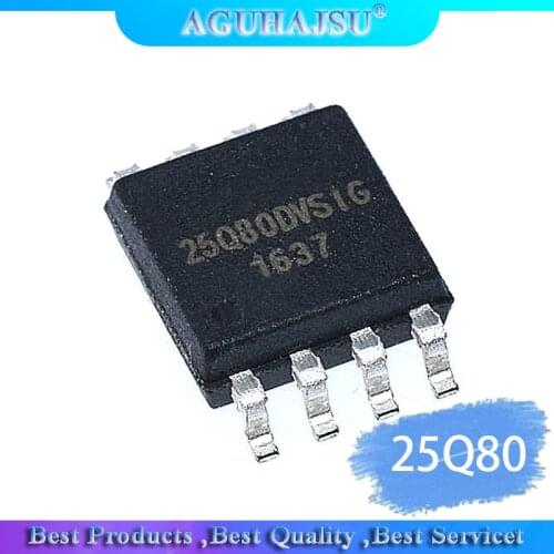 10pcs/lot 25Q80 W25X80 W25Q80BVSIG SPI FLASH 8MBit 1MB flash wide-body original