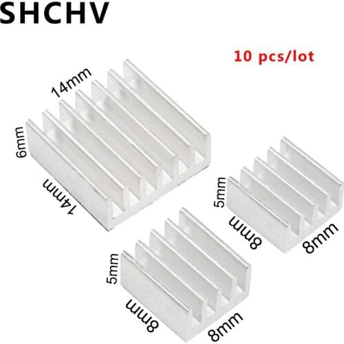 10 pcs/lot Raspberry Pi 3 Heat Sink Aluminum Cooler Radiator Heatsinks for Raspberry Pi 3 Model B 3B Plus