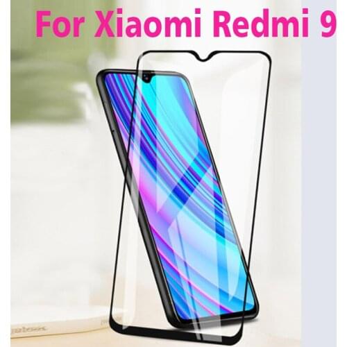 2PCS 3D Full Glue Tempered Glass For Xiaomi Redmi 9 Full Screen Cover 9H Explosion proof Screen Protector Film For Redmi 9
