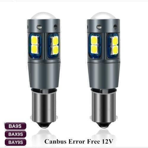 2pcs No Error Bayonet BAX9s, 64132, H6W bulbs LED FOR Mercedes C208 W210 DRL Daytime Running Parking Lights