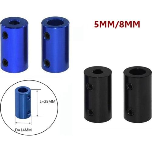 5pcs Shaft Coupler D14L25 Aluminum Coupling Bore 5x5 5x8 8X8mm Blue Flexible coupler Rigid Screw Part For Stepper Motor