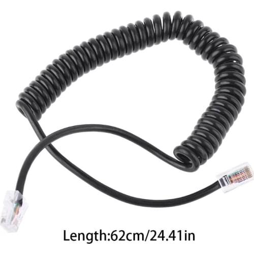 8Pin RJ45 to RI45 Speaker Mic Cable Line for ICOM HM-98 HM-133 HM-133V HM-133S