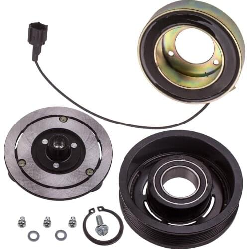 A/C Compressor Clutch Kit Coil Pulley Plate For Nissan Murano Quest 2003-2007