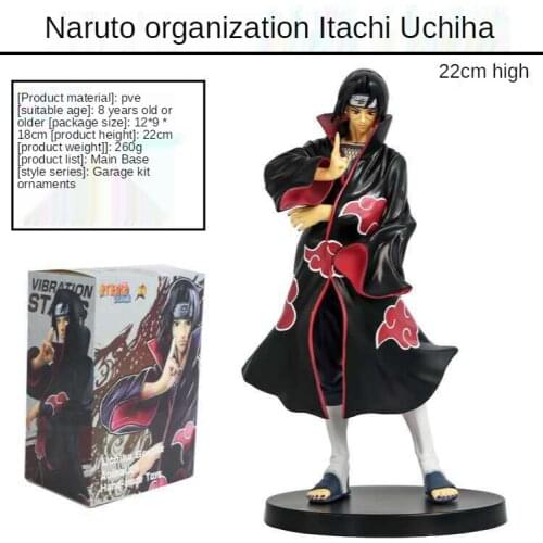 22CM Anime Naruto Peripheral doll Uchiha Itachi action figure Shippuden Xiao organization Office creative toy decoration model