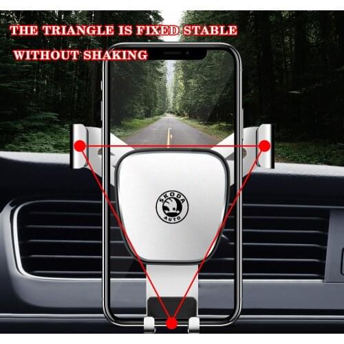Car Phone Holder Phone Air Vent Stand Mount Universal Convenience Holder For Skoda Fabia 2 3 Karoq Kodiaq Octavia 3 Superb 2 3 C