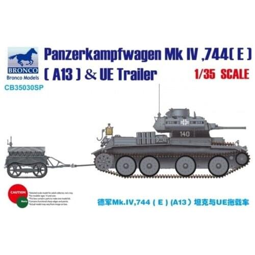 BRONCO CB35030SP 1/35 Panzerkampfwagen MK IV.744(E) A13&UE Fuel Tank Trailer