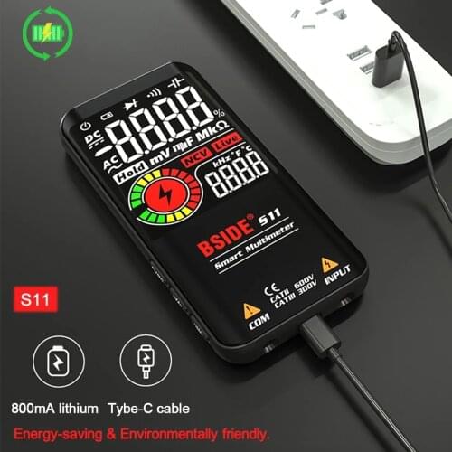 Multimeter Digital 9999 Counting 3.5 Inch Capacitance Diode Meter NCV Ohm Automatic multimetro Smart Tester Electrician Tool