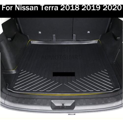 For Nissan Terra 2018 2019 2020 Trunk Mat Modified TPO Environmental Protection Waterproof Trunk Mat