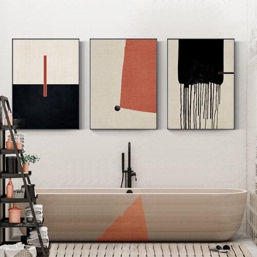 Colorful Geometric Abstract Painting Modern Canvas Poster Print Minimalist Wall Art Pictures For Living Room Aisle Studio Decor