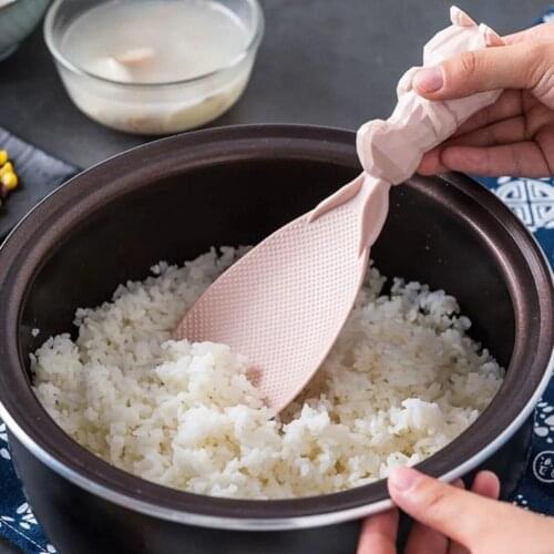 Wheat Straw Rabbit Spoon Can Stand Up Rabbit Rice Shovel Rice Cooker Rice Spoon Creative Non-stick Cartoon Kitchen Cooking Tools