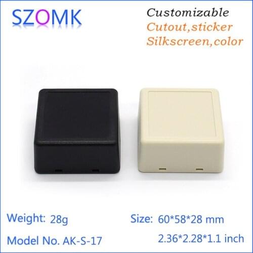Szomk small electronic case plastic housing (10 pcs) 60*58*28mm szomk small electronic case plastic housing diy plastic box