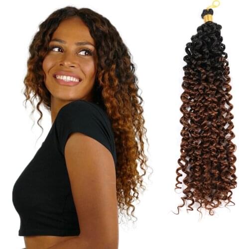 Natifah Synthetic Crochet Hair Extensions Afro Kinky Twist Jumbo Braids Prestretched Ombre Bug Twist Wavy Crochet Braiding Hair