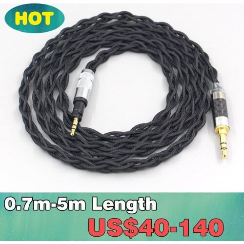 Pure 99% Silver Inside Headphone Nylon Cable For Sennheiser HD 4.30i HD 4.30G 4.40BT 4.50BTNC HD 400S HD 450BT HD 458BT LN007460