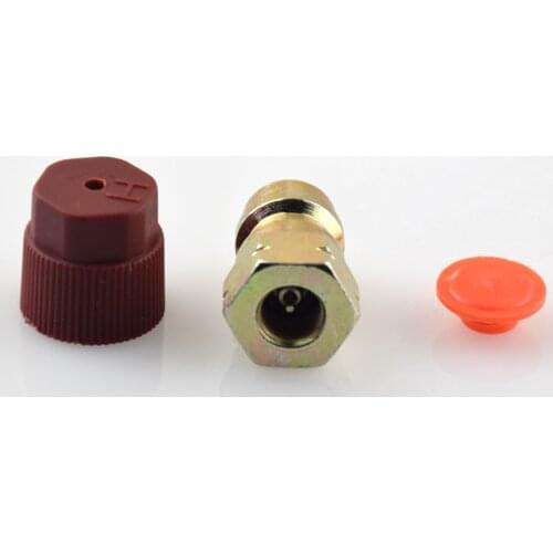 1 Set 3/8 High A/C Service Charging Port Adapter Retrofits R12 to R134a & Valve and Cap